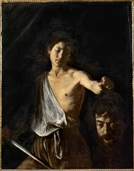 David com a cabeça de Golias ... (pintura sobre tela)