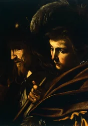 Faces de dois homens, detalhe de Nossa Senhora das Mercês ou Sete Atos de Misericórdia, c.1606-07 (óleo sobre tela)