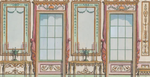Parede Ornamentada Interior com Janelas e Cais-Vidros, n.ºs. 267-273..., 27 de fevereiro de 1784.