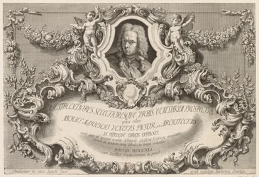 Vistas de Veneza: Frontispiece - página de título, 1741.