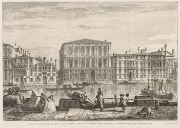 Vistas de Veneza: Palazzo Pesaro, 1741.