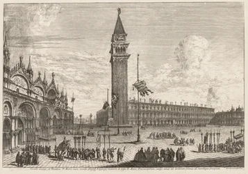 Vistas de Veneza: Piazza e Piazzetta, 1741.
