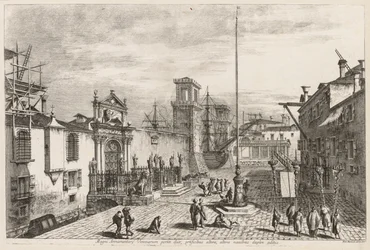 Vistas de Veneza: Os Portões do Arsenal, 1741.