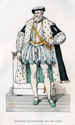 Francisco de Lorena, 2º Duque de Guise, soldado e político francês, século XVI 1882-1884.