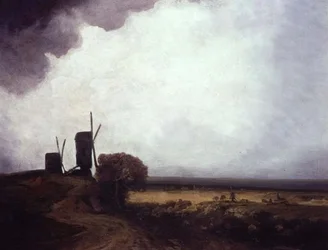 Moinhos de vento (óleo sobre tela)
