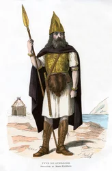 Guerreiro, possivelmente gaulês ou franco, 1882-1884.