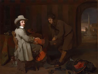 de Anthony de Bordes e seu valet, c. 1648