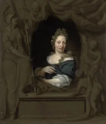 Retrato de Eva Visscher, Esposa de Michiel van Musscher