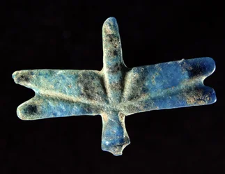 Gafanhoto ou gafanhoto, 12a-13a Dinastia (faiança azul)