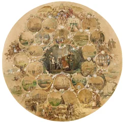 Montagem que marca a ocasião do Jubileu das Bodas de Prata do Imperador Alexandre II