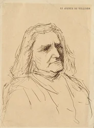 Retrato de Franz Liszt 1811-1886, década de 1880.