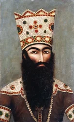 Retrato Real de Qajar; provavelmente Fath "Ali Shah