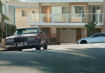 California Suburb Late Afternoon, 2017 (óleo sobre linho)