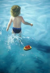 Dia na piscina