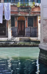 Manhã cedo Veneza, 2019 (óleo sobre painel)