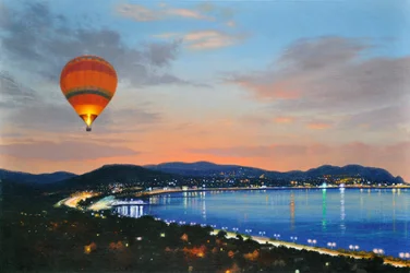 Voo noturno, 2016 (óleo sobre linho)