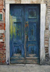 Venetian Door, 2019 (óleo sobre linho)