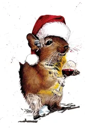 Natal Degu sobre Branco, 2020