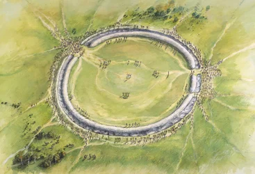 Stonehenge Fase 1, século 30 aC, c1990-2010