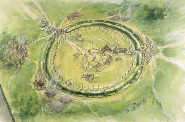 Stonehenge Fase 2, século 27 aC, c1990-2010