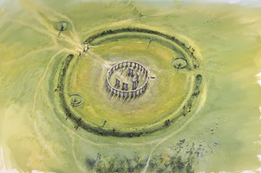 Stonehenge Fase 3, século 20 aC, c1990-2010