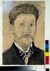 Autoportrait - Oeuvre de Mikhail Alexandrovich Vrubel (Vroubel) (1856-1910)