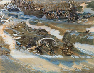 Ilustração para o conto de fadas do czar Saltan de A. Pushkin, 1901