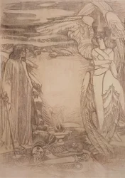Ilustração para o poema Profeta de A. Pushkin, 1905