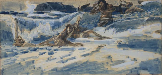 Jogando naiads e tritões, 1896-1898