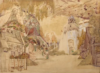 Cenografia da ópera A noiva czarista de N. Rimsky-Korsakov, 1899