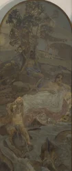 Vênus, Amor e Paris, painel central do tríptico O Julgamento de Paris
