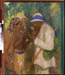 Alfred Russel Wallace com os Selvagens