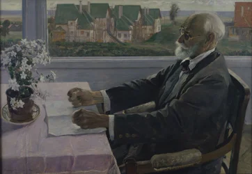 Retrato do fisiologista, psicólogo e médico Ivan P. Pavlov 1849-1936, 1935