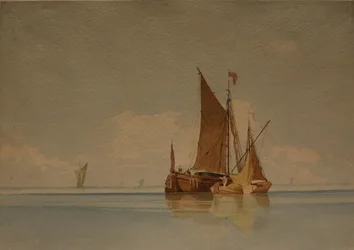A Calm, data desconhecida (aguarela e lápis sobre papel)