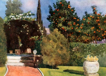 O jardim do palácio do príncipe herdeiro, Atenas