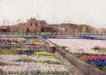 "Quando a Primavera desbloqueia as flores para pintar a terra do riso" (cor litho)