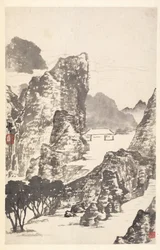 Paisagem após Mi Fu, 1788.