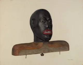Cabeça de uma pessoa negra, c. 1940.