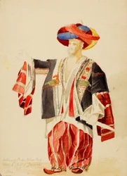 Traje de Beder Khan Bey