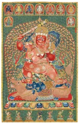 Thangka de seda bordada imperial