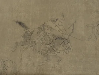 O cativeiro de Cai Wenji, do século 14 ao 15 (tinta sobre papel)