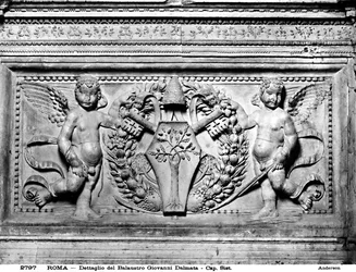 Detalhe da transena da Capela Sistina, c.1484 (pedra)