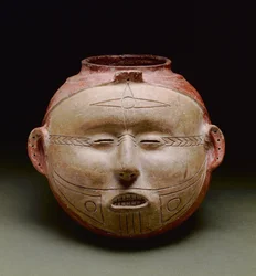 Embarcação de efígie humana, período Mississipiano tardio, 1300-1500 (cerâmica)