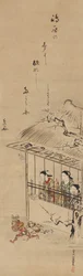 Cortesãs de Shimabara Exorcizando Demônios, segunda metade do século XVIII.