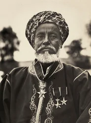 Construir um império na era fascista: chefe da tribo Habab, 09/05/1936 (foto a p/b)