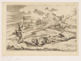Paisagem com George e o dragão
Landscapes after Titian (título da série)