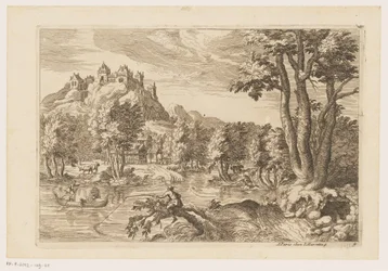 Paisagem com pescadores Paisagens após Ticiano (título da série)