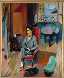 Jean Cocteau (óleo sobre tela)