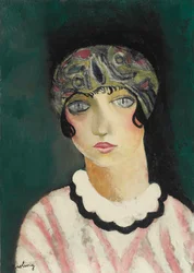 Retrato de Kiki de Montparnasse (óleo sobre tela)