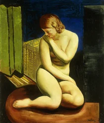 Nu feminino sentado; Femme Nue Assise